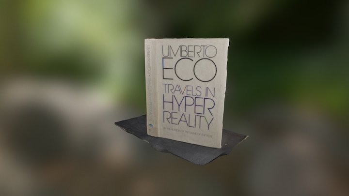 "Travels in Hyperreality" Umberto Echo-Book Scan 3D Model