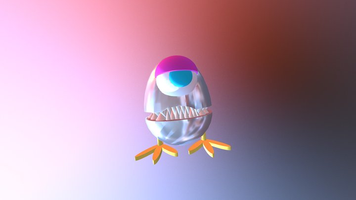 Killer Egg 3D Model