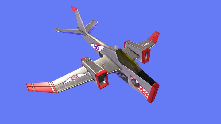 Star Fighter with Shark of Zambales 3D Model
