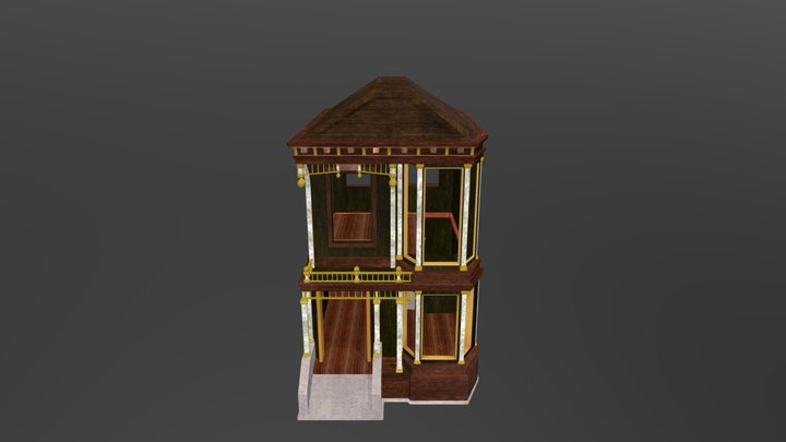 small victorian house 3D Model