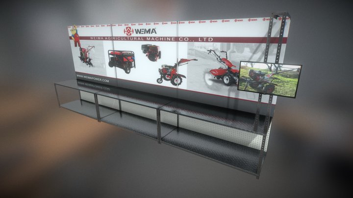 Exhibition stand 3D Model