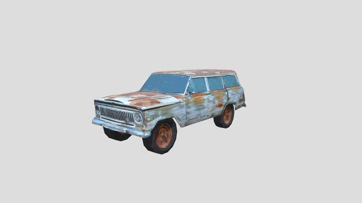 Jeep lowpoly 3D Model