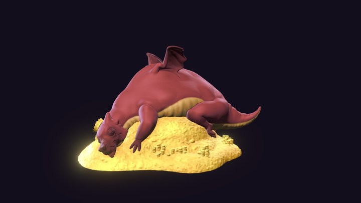Dragon Hord Sculpt 3D Model