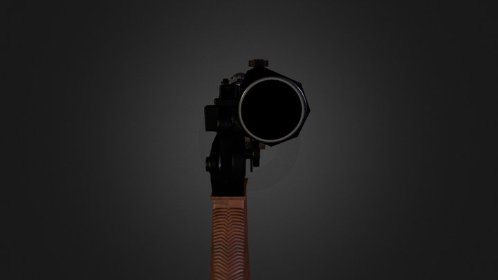 Han Solo's Modified BlasTech DL-44 Heavy Blaster 3D Model
