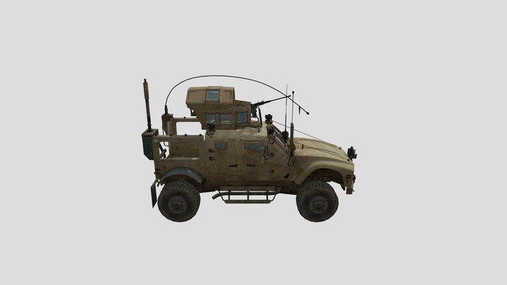 Military Car Game Ready 3D Model