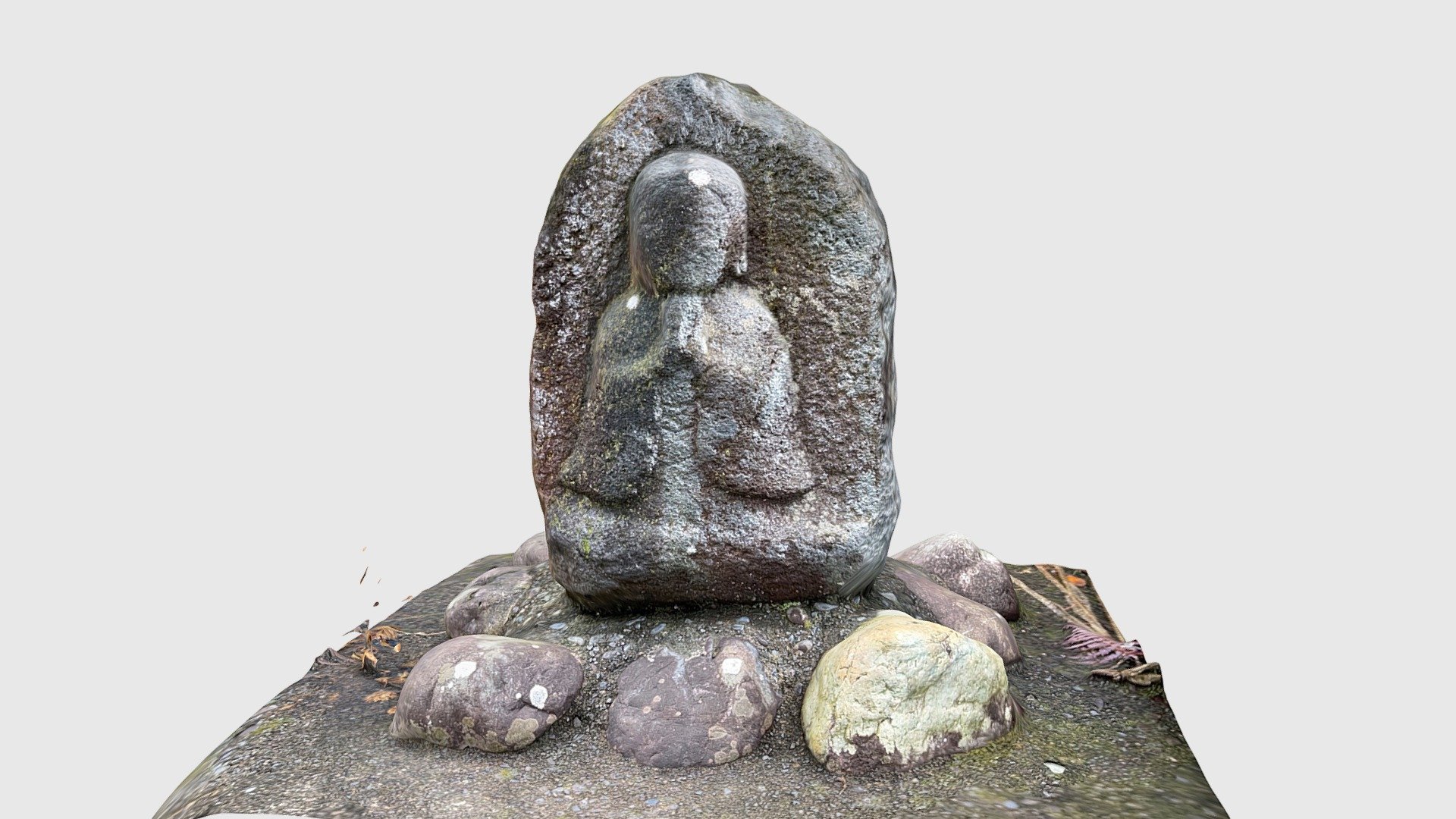 富士市・東柏原新田の単体道祖神 Dousojin — Sketchfab embed 3D viewer