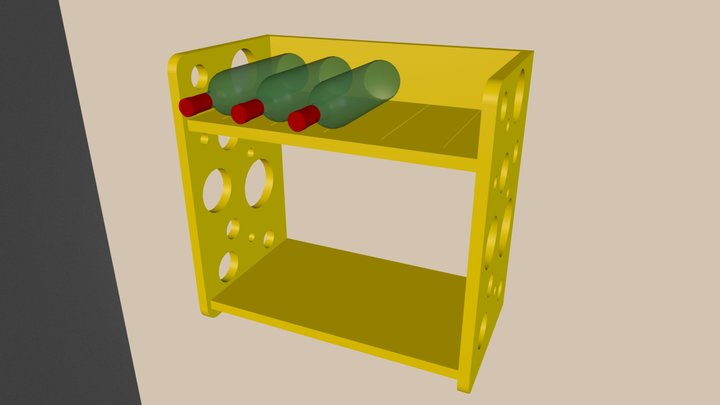 Cheese Shelf 3D Model