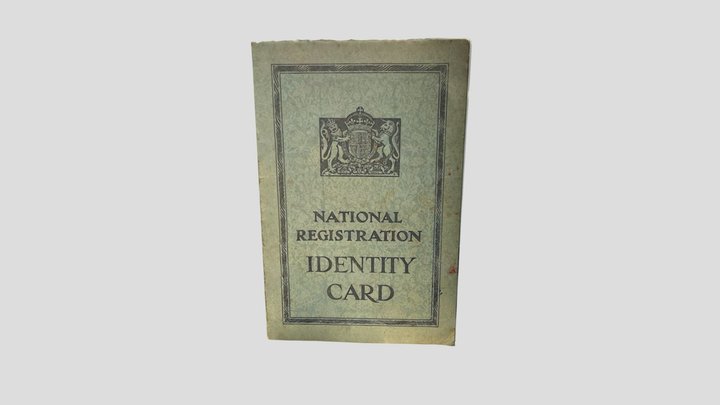 Nation Registration Identity Card 3D Model