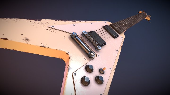 James Hetfield's 1976 Flying V 3D Model