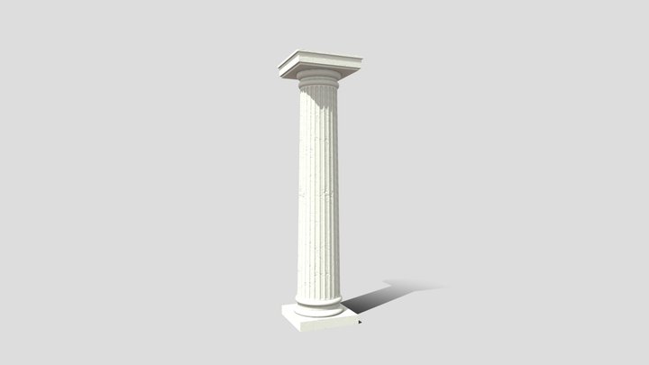 Greek Doric Column 3D Model