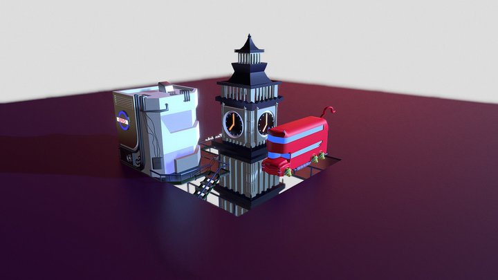 Cyber London 3D Model