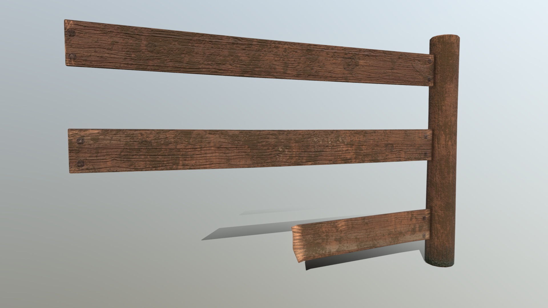 3D model Superfuntimes Old Moldy Fence Parts - This is a 3D model of the Superfuntimes Old Moldy Fence Parts. The 3D model is about a wooden table with a wooden frame.