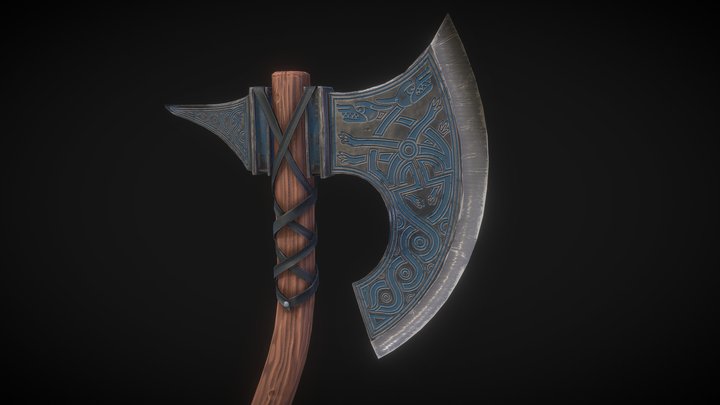 Viking Axe 3D Model