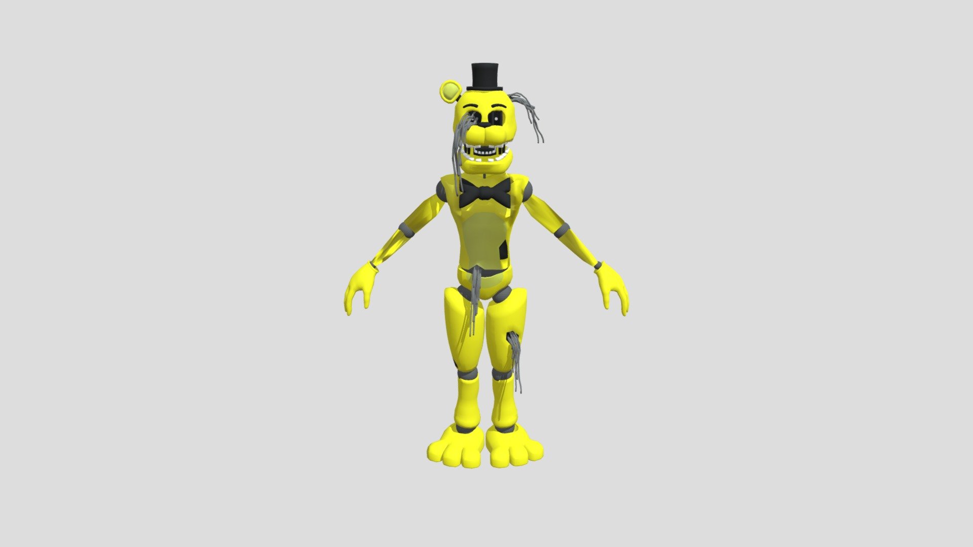 Stylized Golden Freddy FBX Version