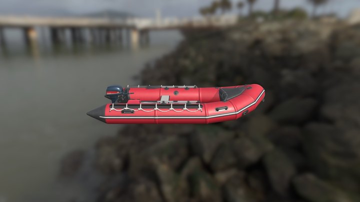 rubber dinghy 3D Model