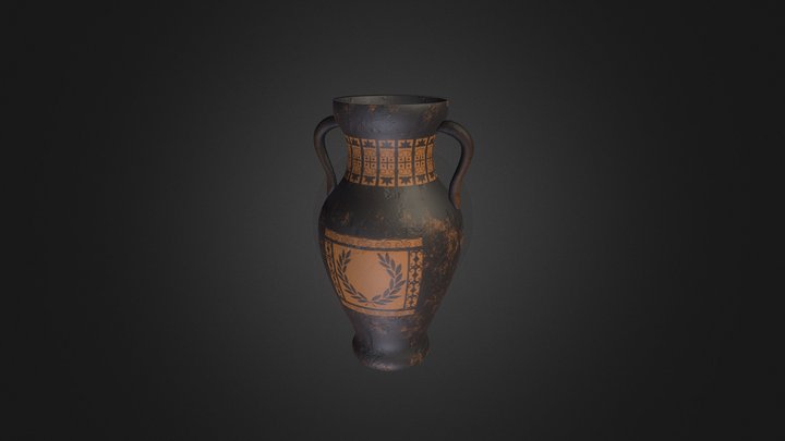 Old greek vase 3D Model