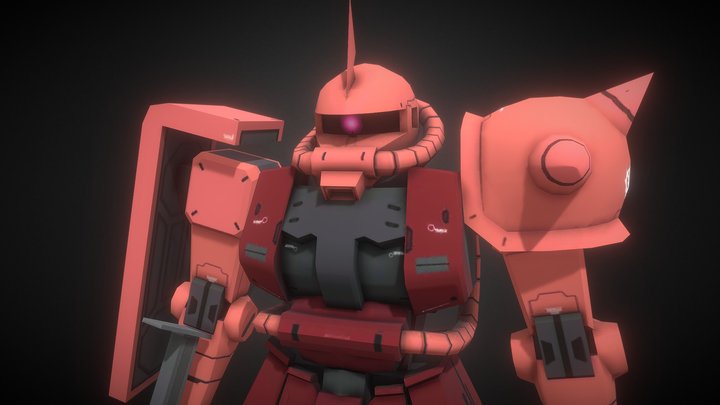 MS-06S Char's Zaku II 3D Model