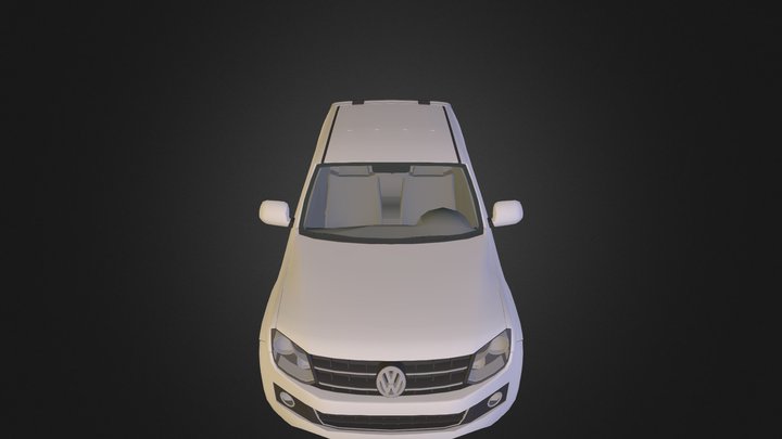 Volkswagen_Amarok_DoubleCab_2011_game_uv 3D Model