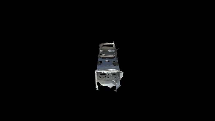3d cave under bridge 3D Model