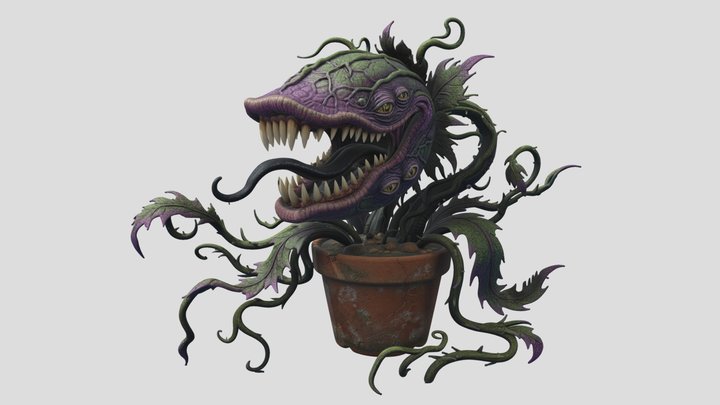 Man Eating Venus Fly Trap – Kostenloses 3D-Modell STL