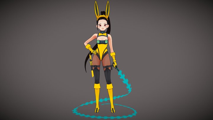 [Anime 3D] Assassin Rabbit 3D Model