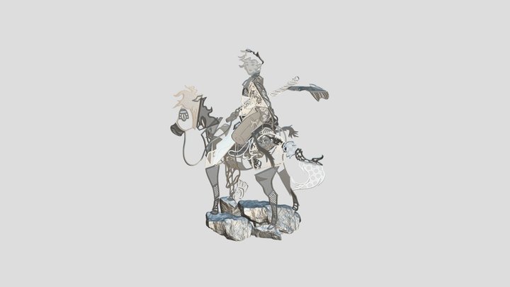 Equestrian2_1_8m_10mm 3D Model