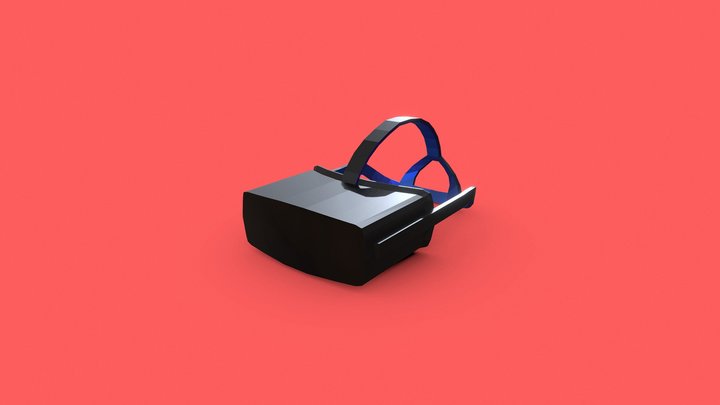 Oculus VR Headset - Low Poly 3D Model