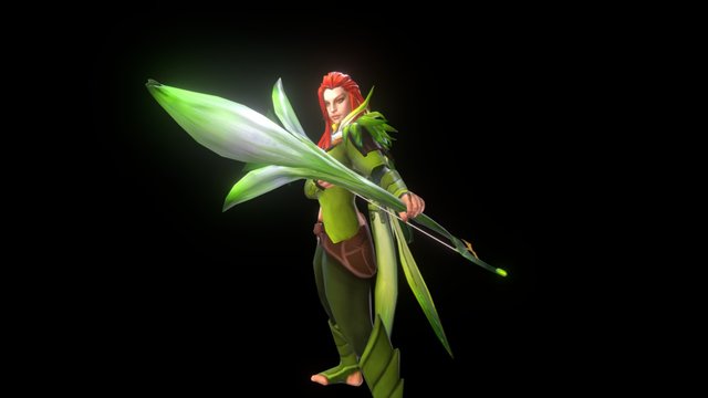 Windrunner Idle 3D Model