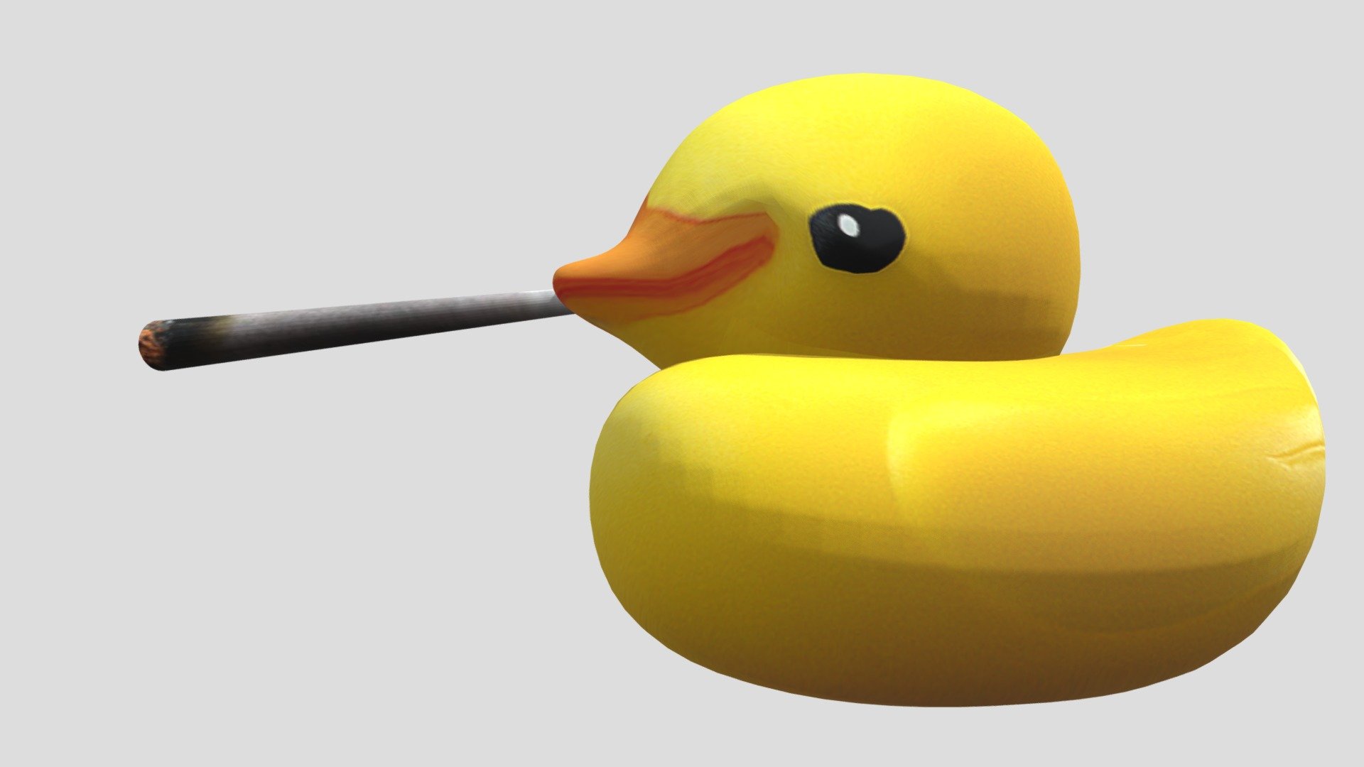 Rubber Duck Smoking - Download Free 3D model by Not A Russian Spy ...