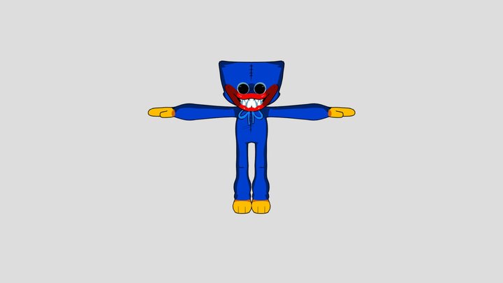 Huggy Wuggy FNF 3D Model