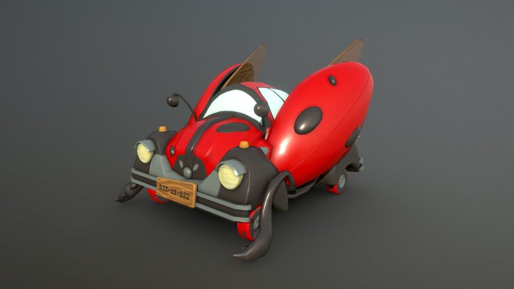 [Student Work] - Ladybug Beetle Car 3D Model