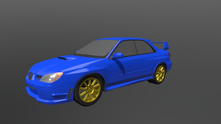 2006 Subaru Impreza WRX STI 3D Model