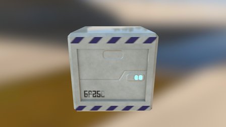 Sci-fi crate 3D Model
