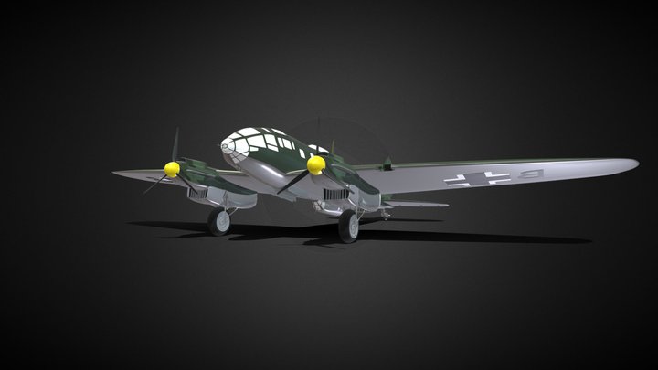 He-111 3D Model