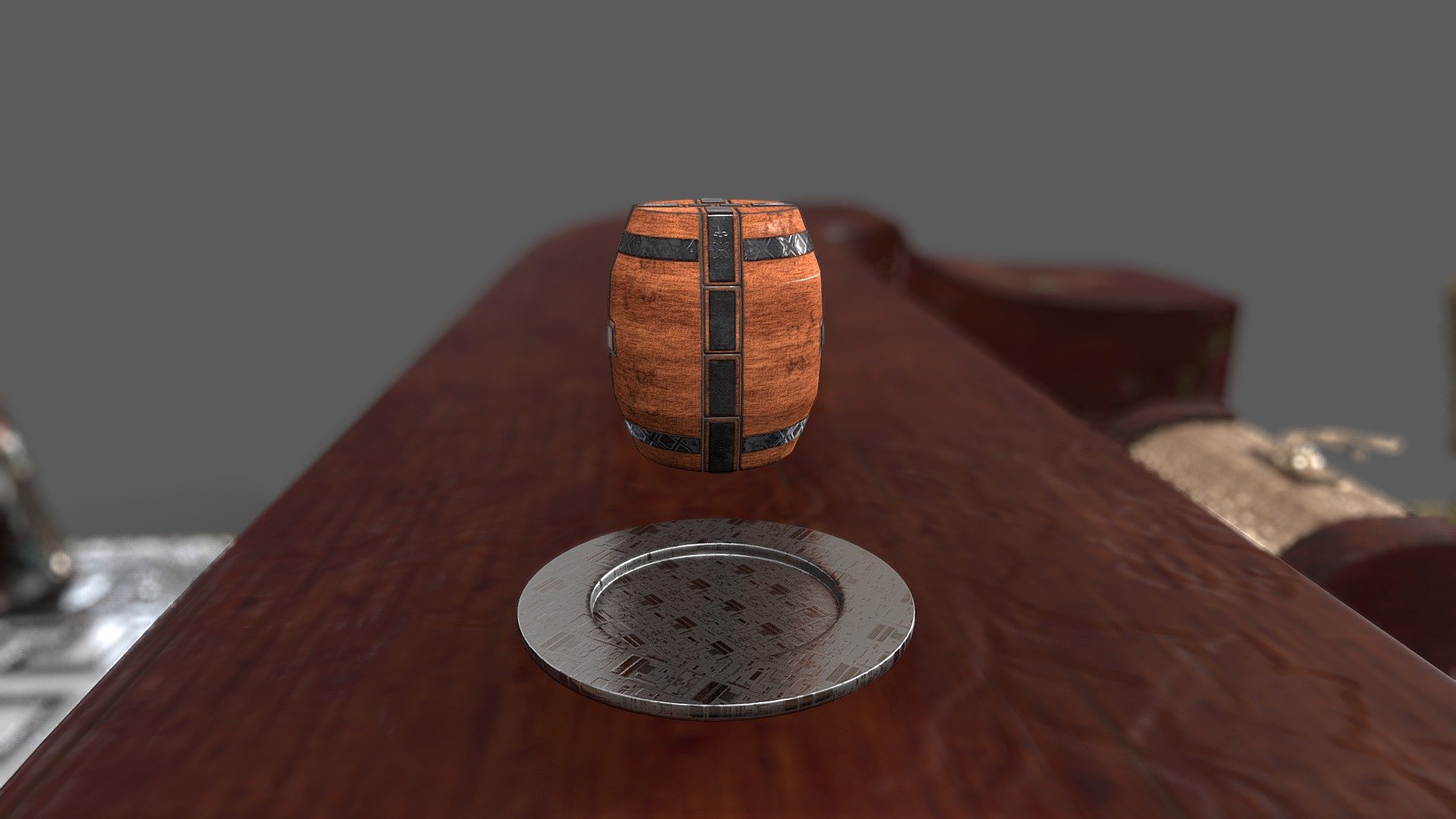 Shénmì Wooden Barrel Puzzle 3D model by Léo Davi (leodavi3d