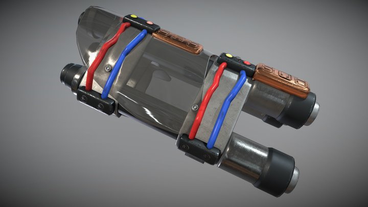 (FREE) Wrist-bound Lightsaber Weapon Concept 3D Model