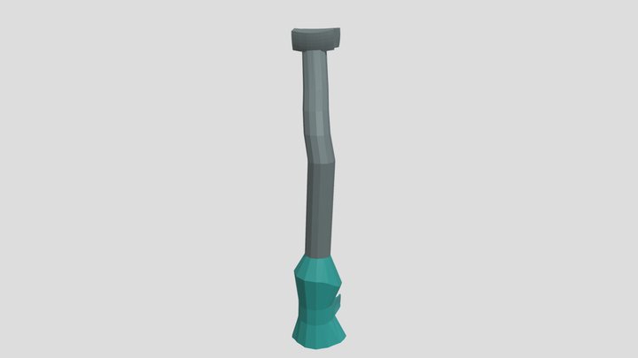 a lamppost in the style of Hello Neighbor 3D Model