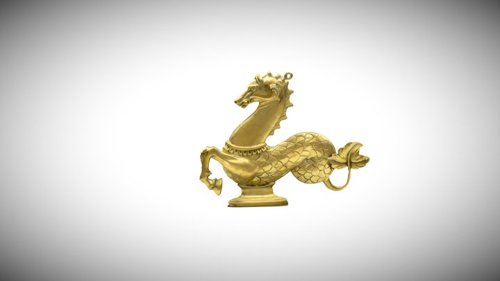 Golden Horse 3D Model