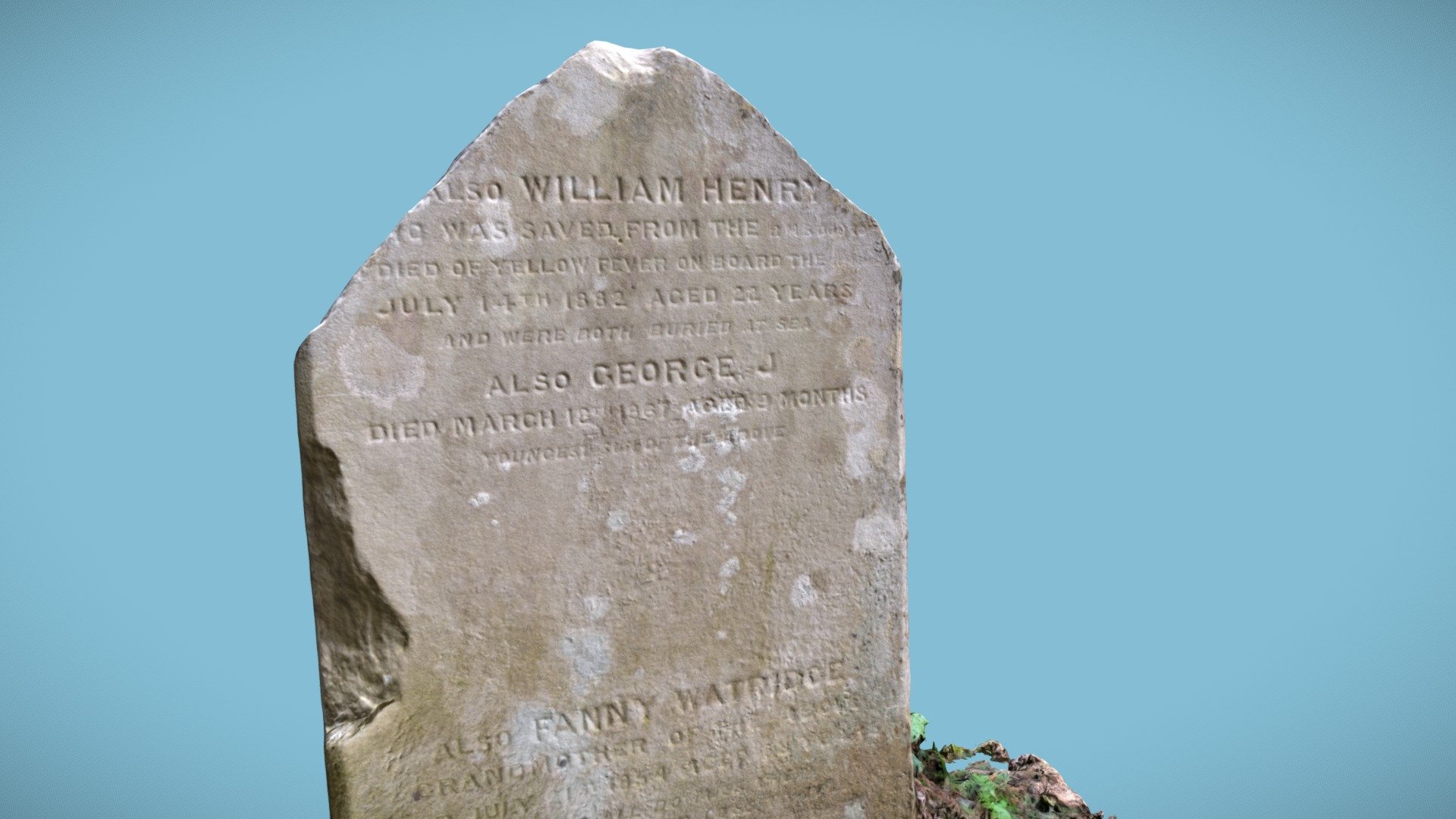 19th century gravestone