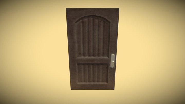Wood Door 3D Model