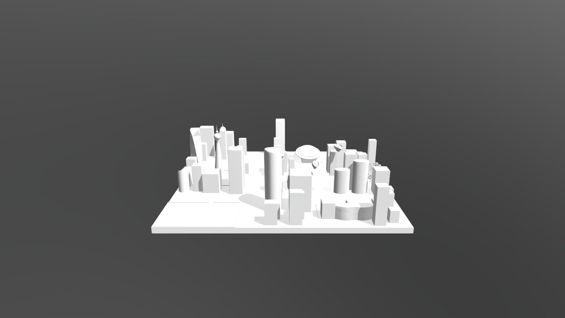 City Blend[Practice(no texture)] - 3D model by archanoes [d2aa31e ...