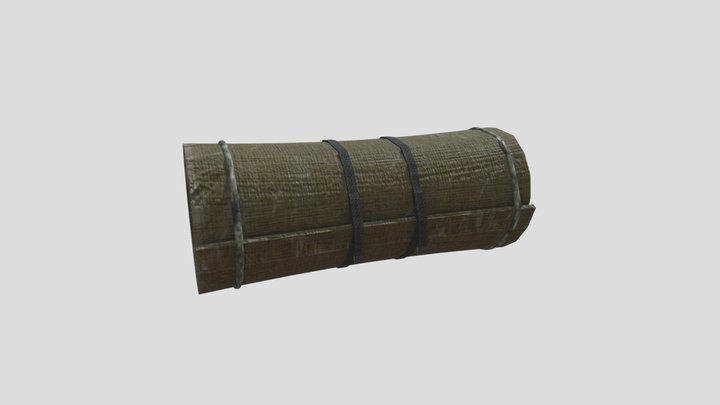 Camping sleeping bag 3D Model