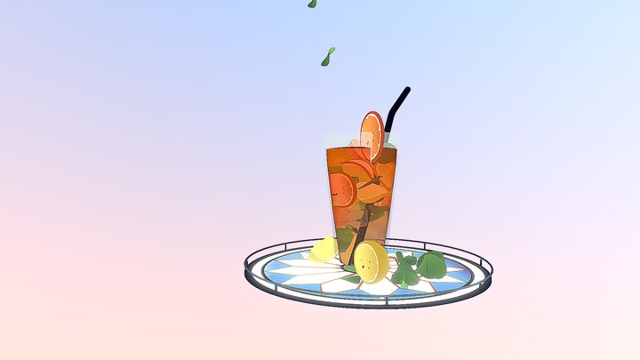 Homemade Ice Tea 3D Model