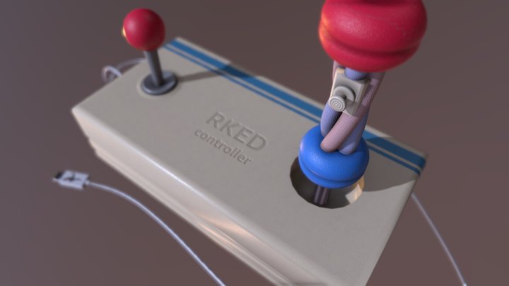Arcade game controller (Rked) 3D Model
