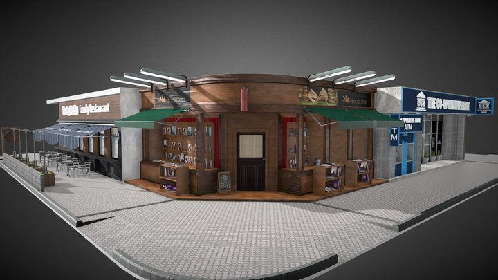 Store Front Pack 1 3D Model