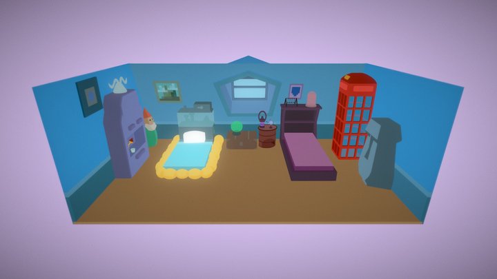 Phineas And Ferb Room 3D Model