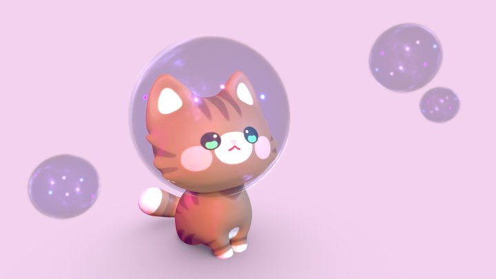 bubble cat 3D Model