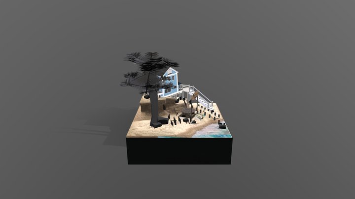 DAE diaorama-  By The Ocean 3D Model