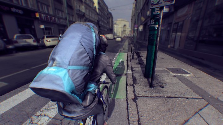 Ciclocurier 3D Model