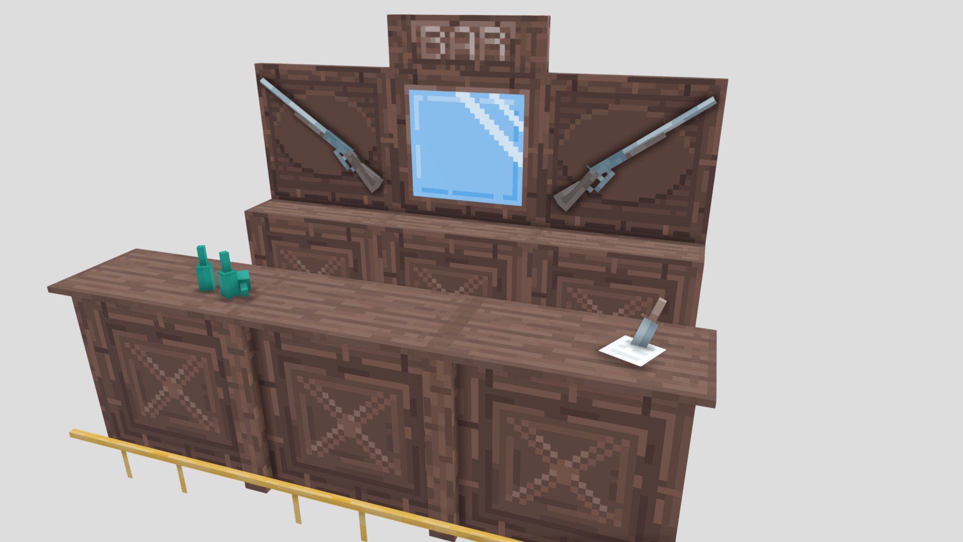 Western Saloon Bar Download Free 3D Model By Cherryslugeater d2af1b7